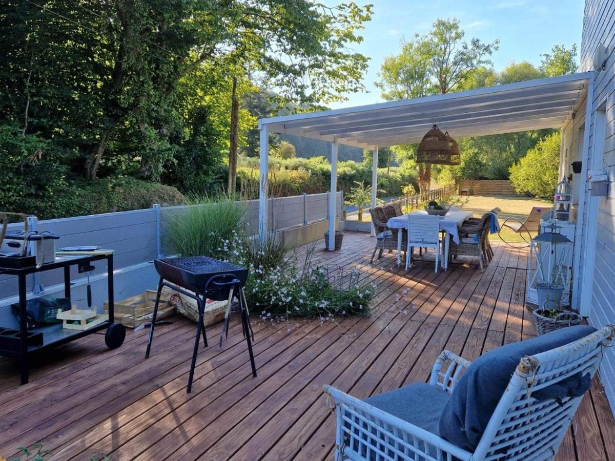 Lodge Avec Vue Sur La Riviere Lannion Bagian luar foto