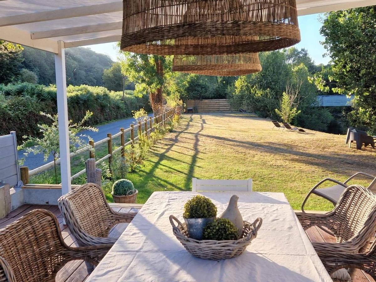 Lodge Avec Vue Sur La Riviere Lannion Bagian luar foto
