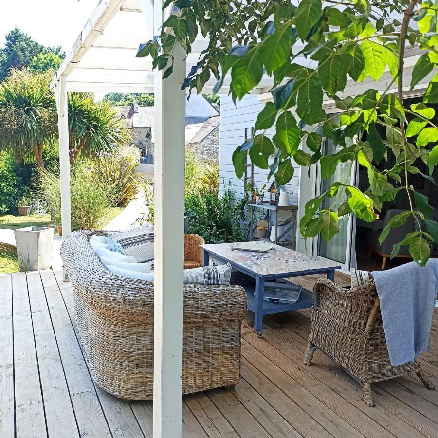 Lodge Avec Vue Sur La Riviere Lannion Bagian luar foto